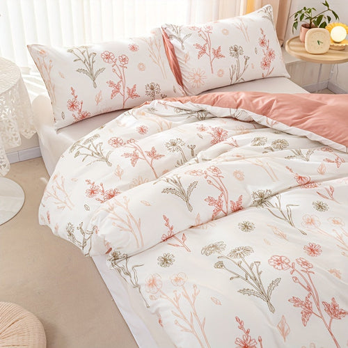 3Piece Floral Duvet Cover Set