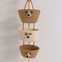 Thumbnail for Wall-mounted Storage Basket Dormitory Room Storage Rack