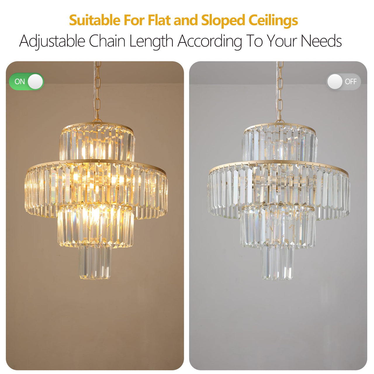 Crystal Chandelier Modern Lights Fixture