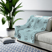 Thumbnail for Raining Cats and Dogs Plush Blanket