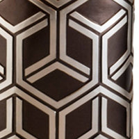 Thumbnail for Deep Brown and Silver Geo Weave Table Lamp