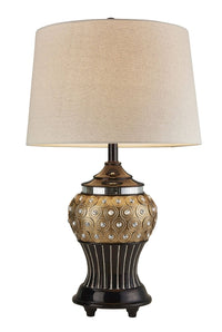 Thumbnail for Glitzy Gold Bejeweled Table Lamp