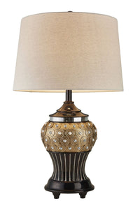 Thumbnail for Glitzy Gold Bejeweled Table Lamp