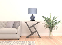 Thumbnail for Translucent Glass Globe LED Table Lamp With White Drum Shade