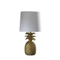 Thumbnail for Gold Pineapple Table Lamp With White Empire Shade