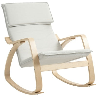 Upholstered Lounge Chair Recliner With High Back And Headrest