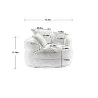 Thumbnail for Chenille Sponge single sofa