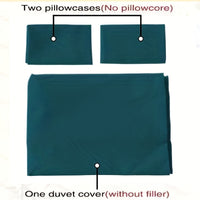 Thumbnail for 3Piece Solid Color Soft Duvet Cover Set