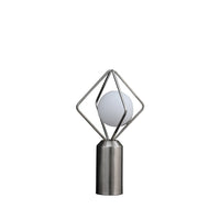 Thumbnail for Silver Geometric Pedestal Contemporary Table