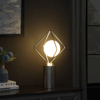 Thumbnail for Silver Geometric Pedestal Contemporary Table