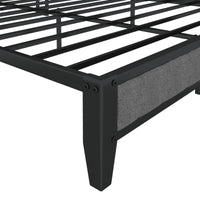 Thumbnail for Queen Size Bed Frame With Charging Station & Upholstered Headboard