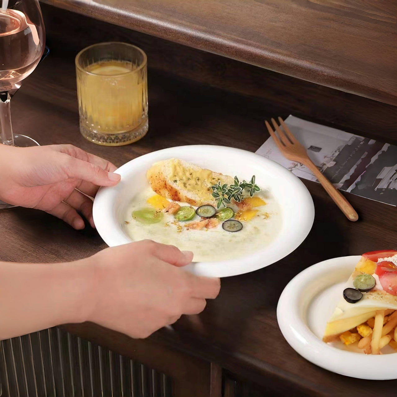 Durable Elegant Porcelain Dessert Plate