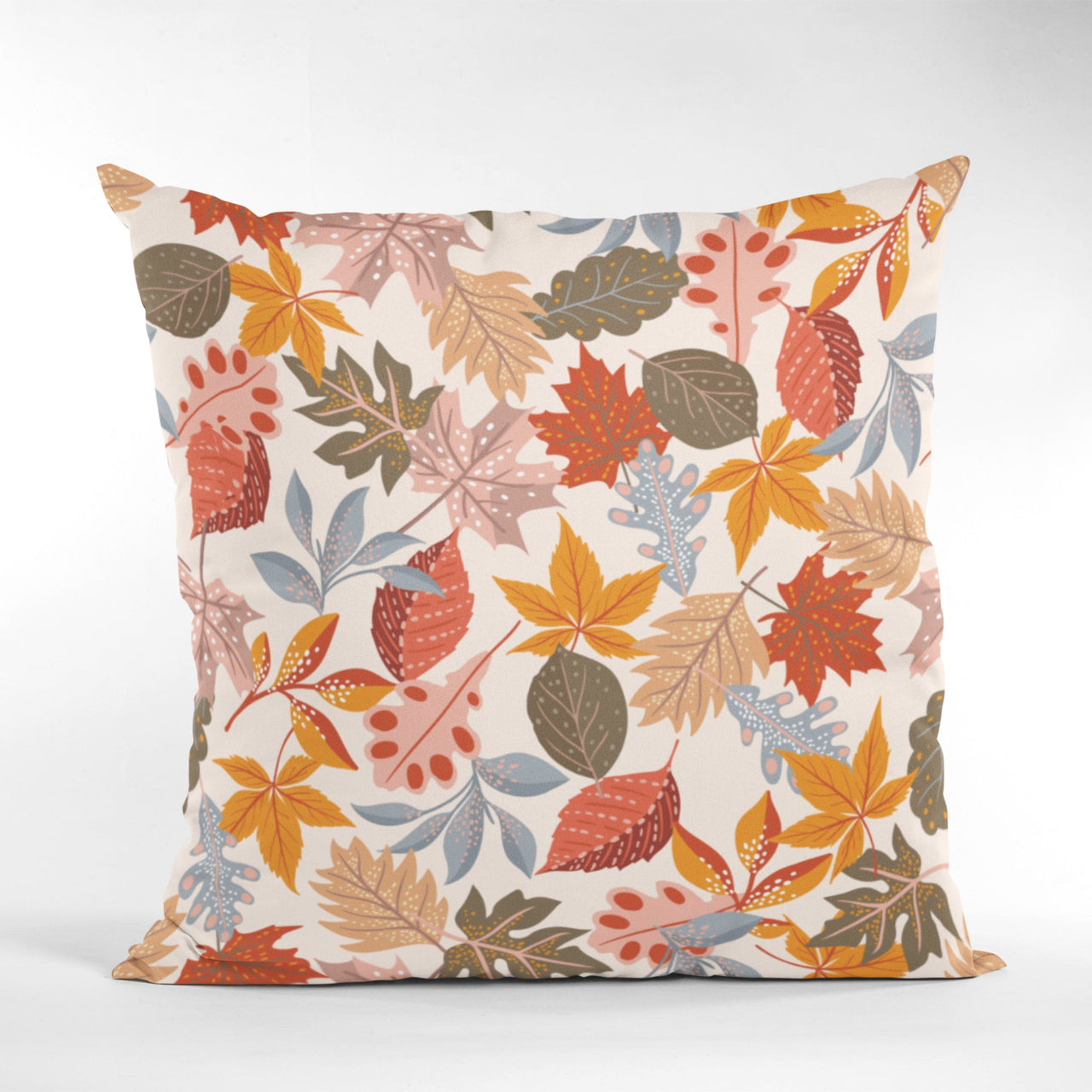 Leaf Pattern Fall Decor Cushion Cover