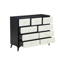 Thumbnail for CABINET WOOD MDF BOARDS, 9 Drawers Dresser, BLACK COLOUR