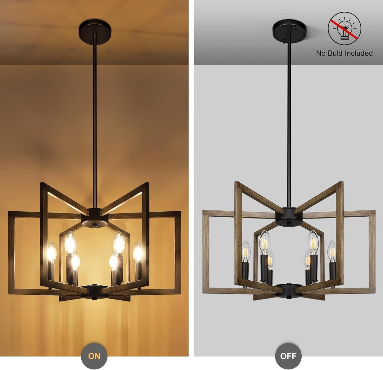 6-Light Vintage Farmhouse Pendant Lights