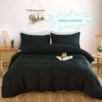 Thumbnail for 3Piece Solid Color Soft Duvet Cover Set