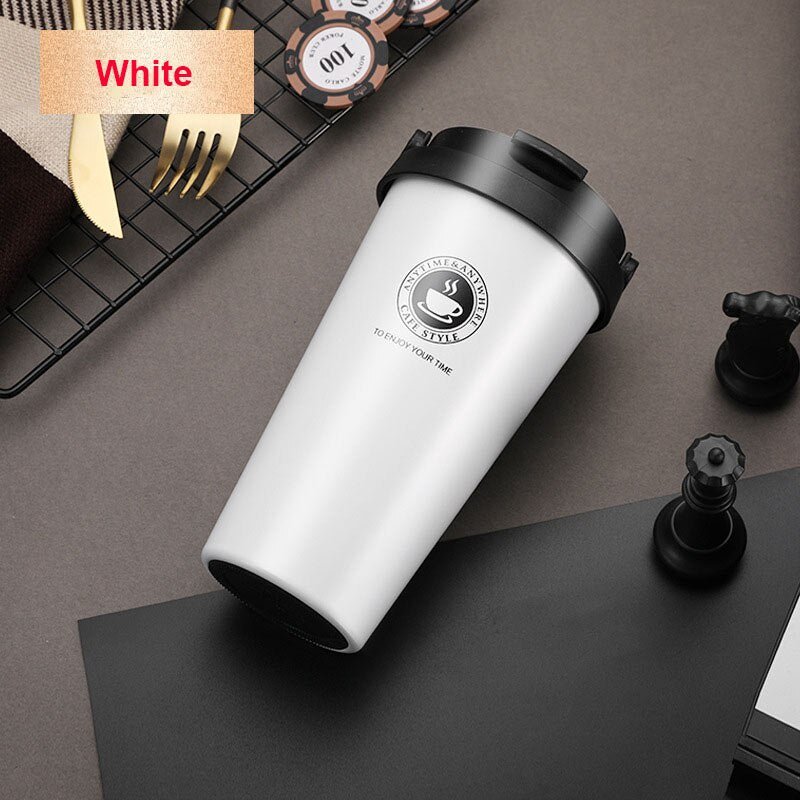 500ml Insulated Travel Coffee Cup with Lid and Handle - Casatrail.com
