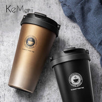 Thumbnail for 500ml Insulated Travel Coffee Cup with Lid and Handle - Casatrail.com