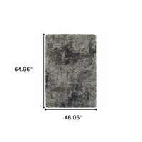 Thumbnail for Black and Gray Abstract Shag