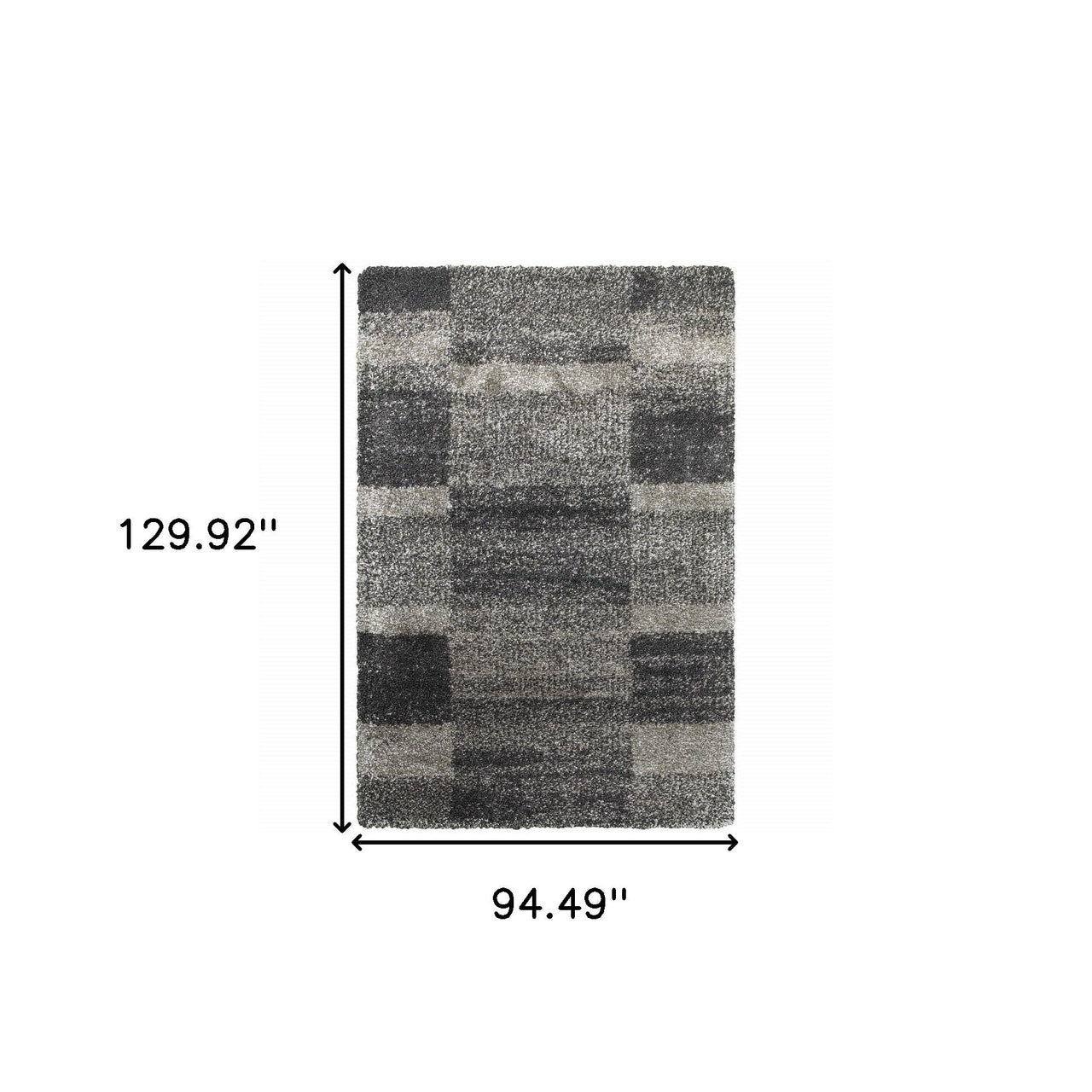 Gray Geometric Shag