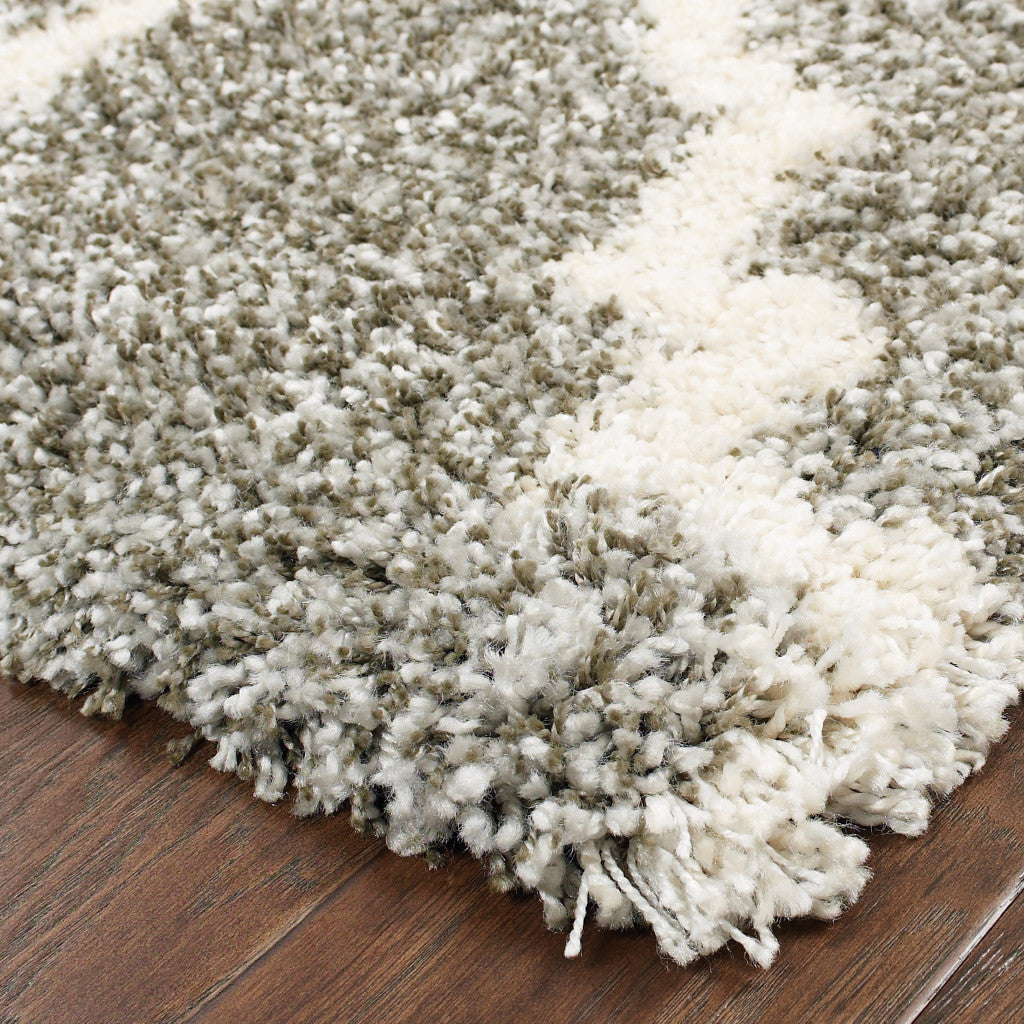 Geometric Shag Power Loom & Stain Resistant