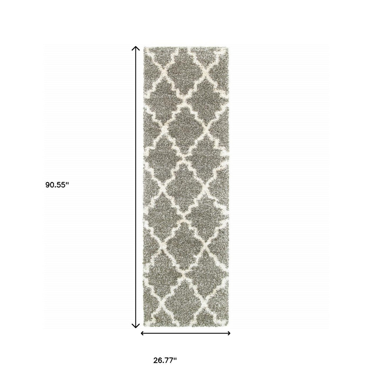 Geometric Shag Power Loom & Stain Resistant