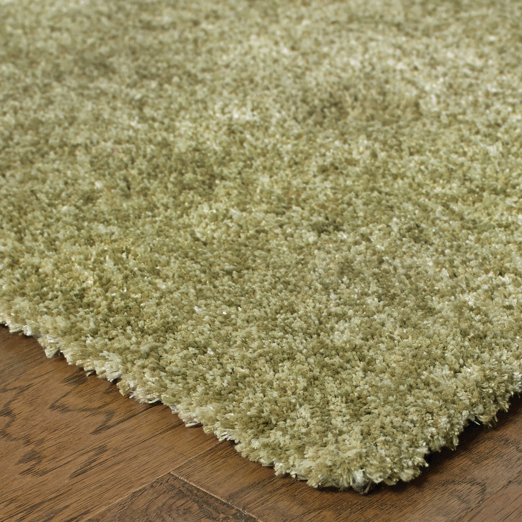 Olive Green Stain Resistant Shag