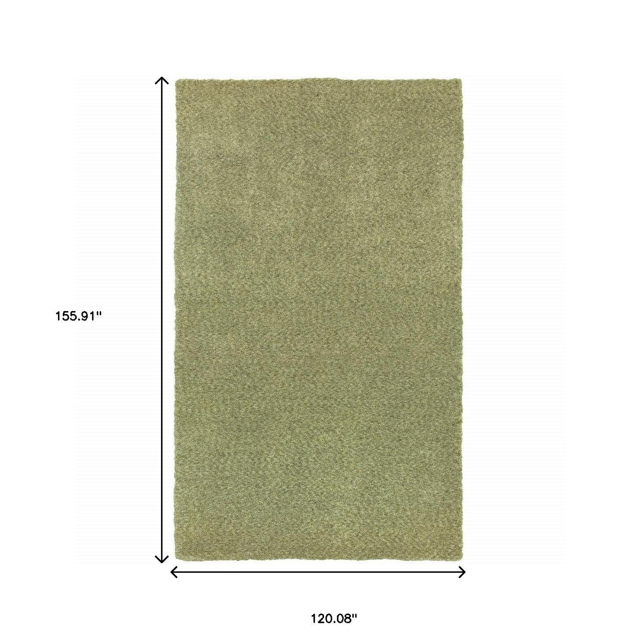 Olive Green Stain Resistant Shag