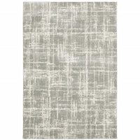 Thumbnail for Grey And Ivory Abstract Shag Stain Resistant