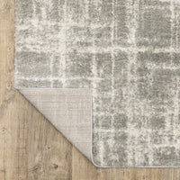 Thumbnail for Grey And Ivory Abstract Shag Stain Resistant