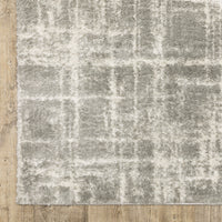 Thumbnail for Grey And Ivory Abstract Shag Stain Resistant