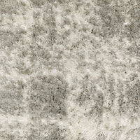 Thumbnail for Grey And Ivory Abstract Shag Stain Resistant