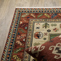 Red and Ivory Oriental Power Loom Runner Rug