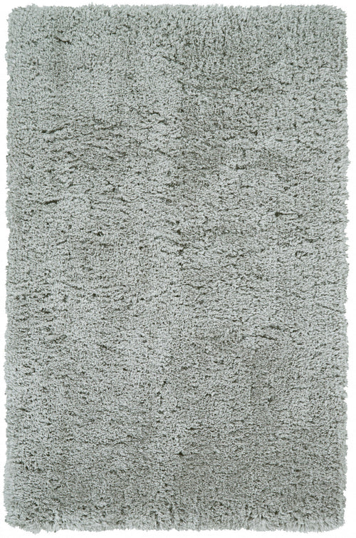 Gray Silver And Taupe Shag Tufted Handmade