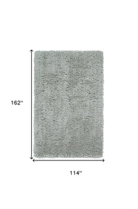 Thumbnail for Gray Silver And Taupe Shag Tufted Handmade