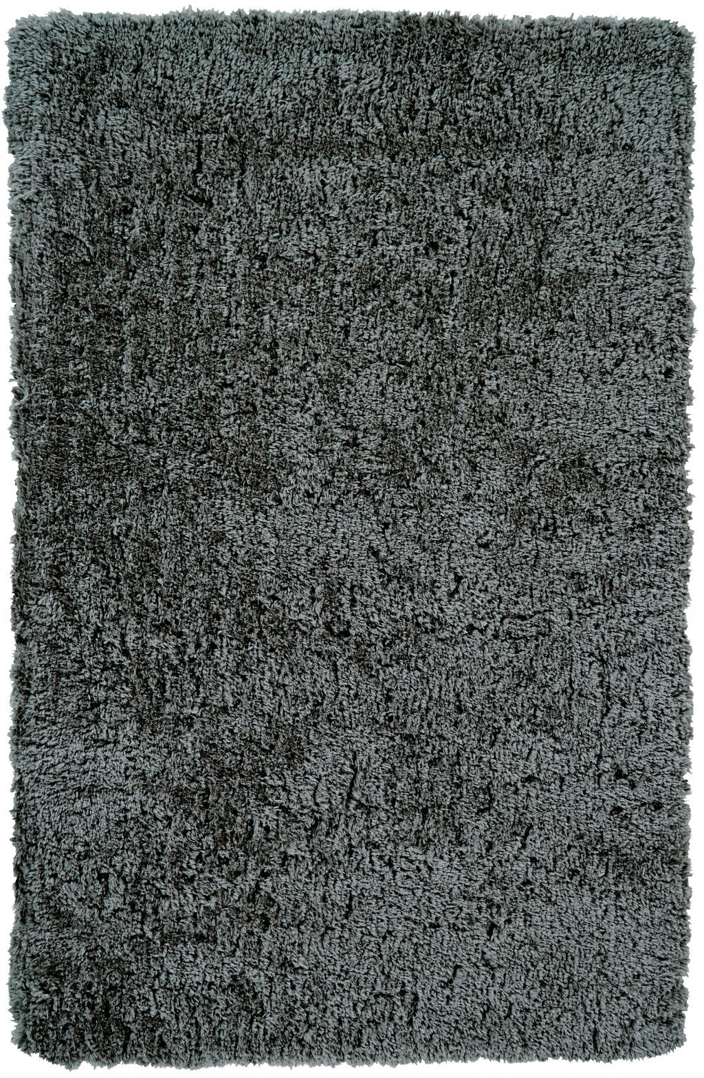 Gray Silver And Taupe Shag Tufted Handmade
