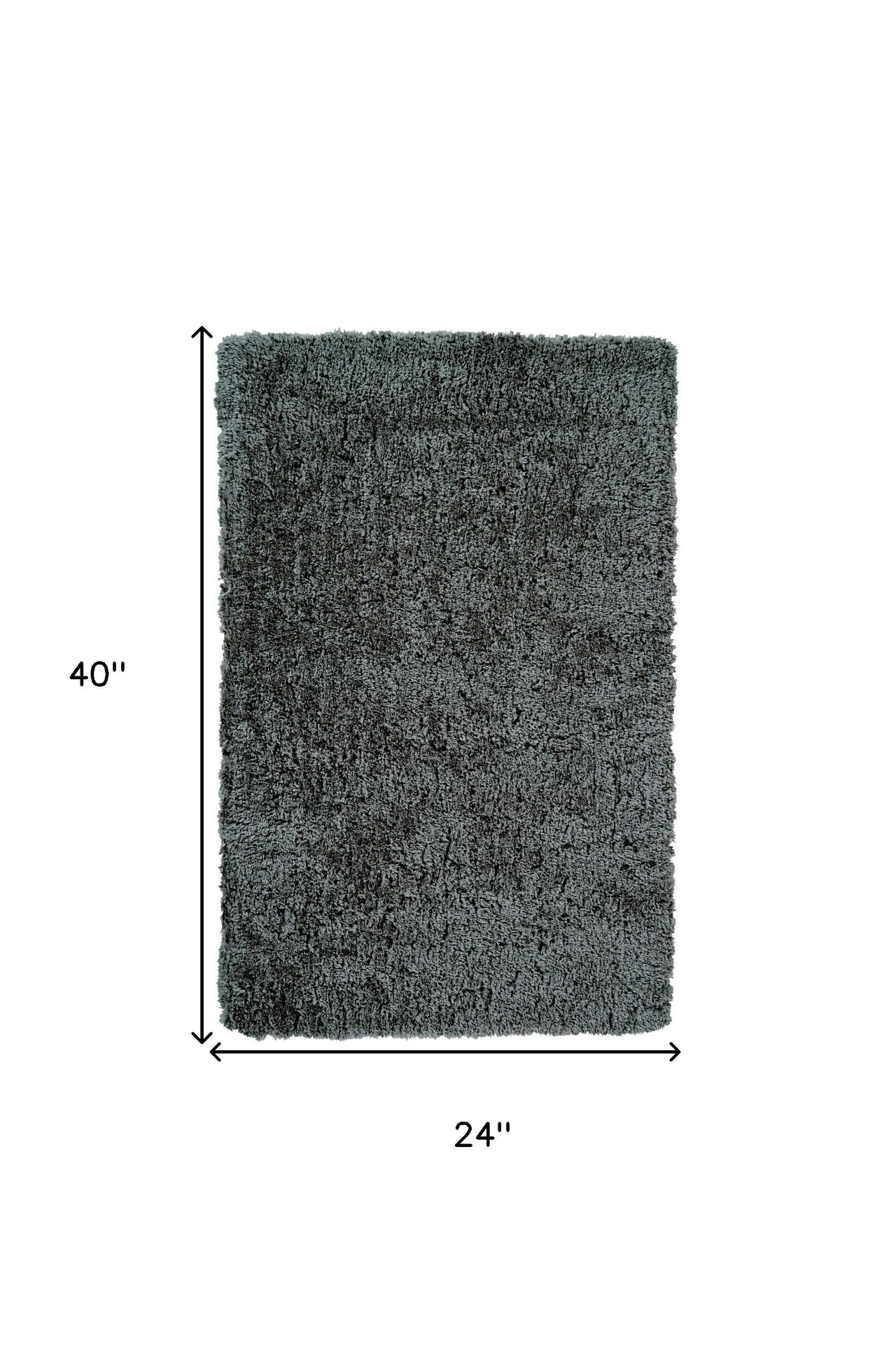 Gray Silver And Taupe Shag Tufted Handmade