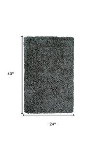 Thumbnail for Gray Silver And Taupe Shag Tufted Handmade