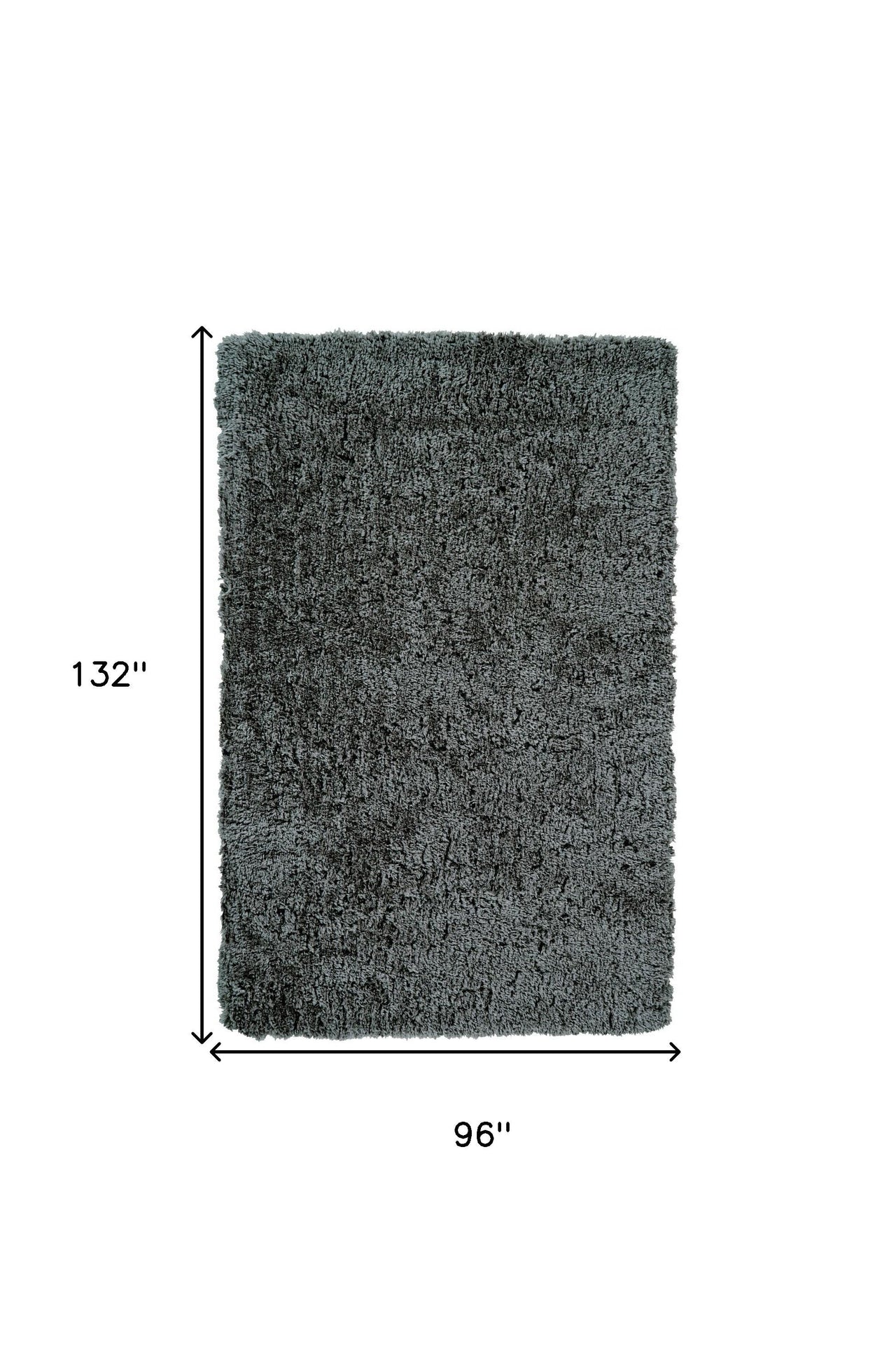 Gray Silver And Taupe Shag Tufted Handmade