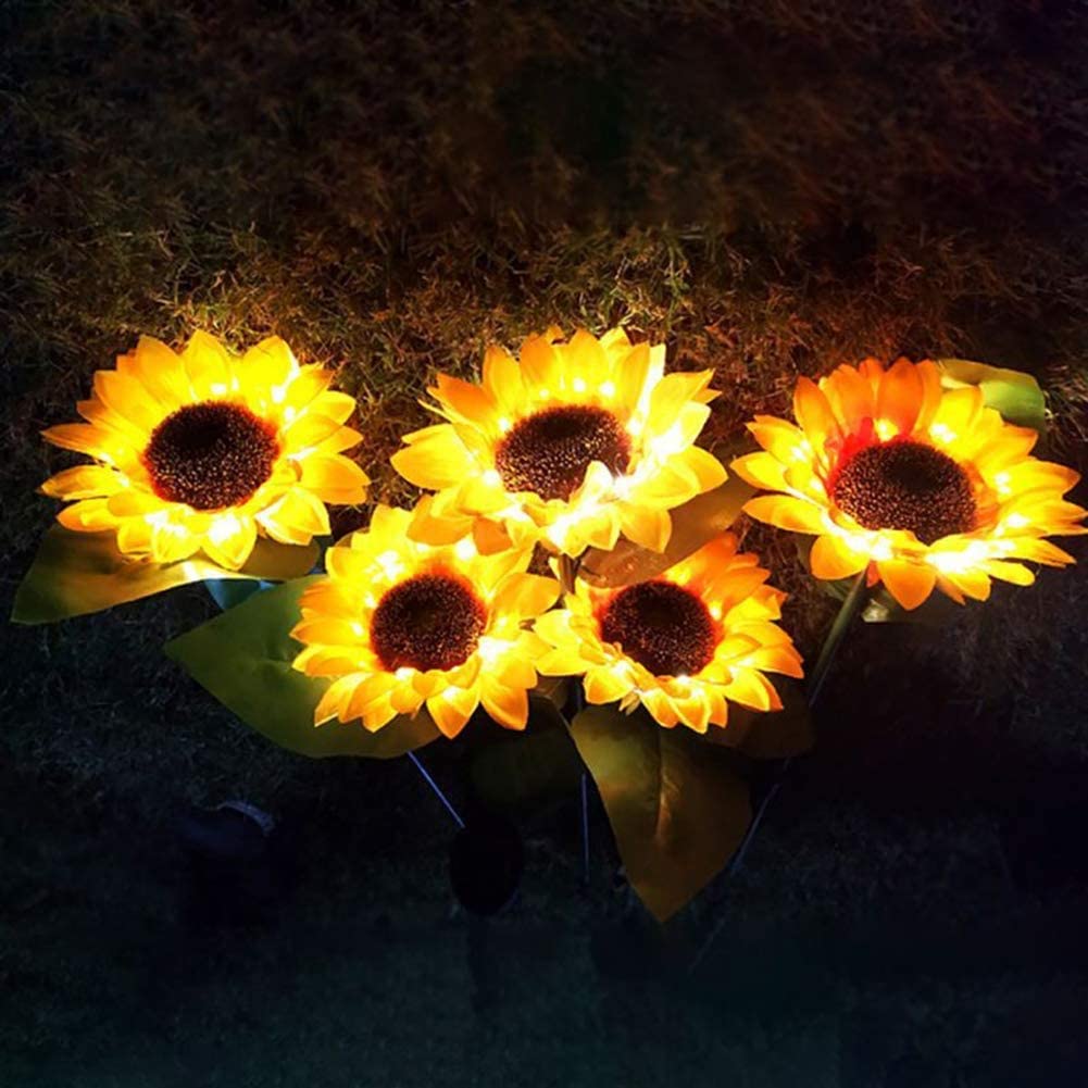 Solar Sunflower Waterproof LED Lights