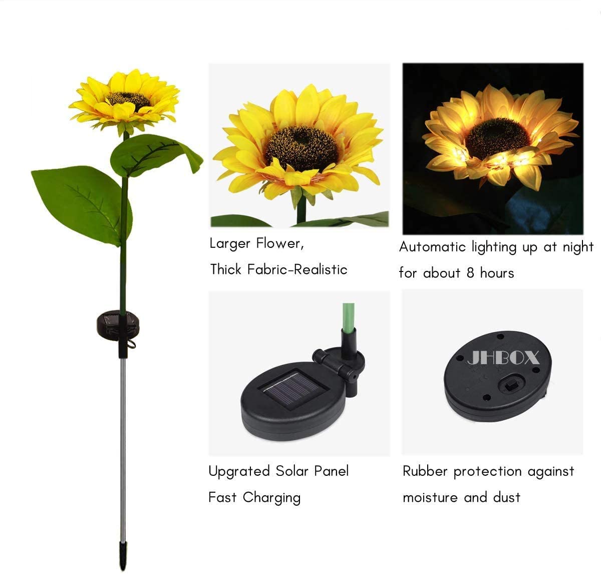 Solar Sunflower Waterproof LED Lights