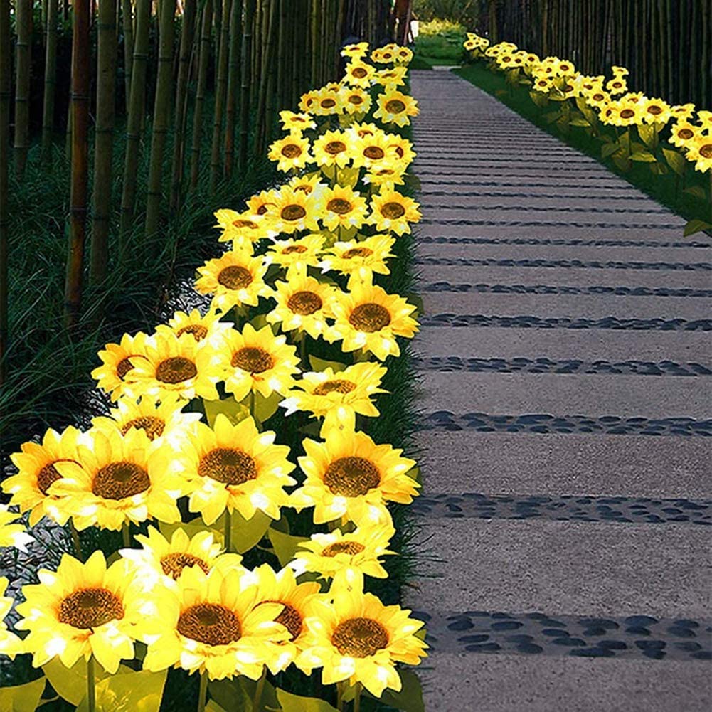 Solar Sunflower Waterproof LED Lights
