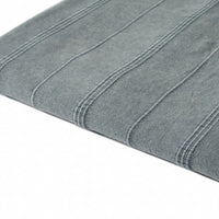 Thumbnail for Gray Woven Cotton Striped Throw Blanket