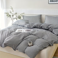 Thumbnail for Plaid Quilt Cover 3Piece Bedding Set