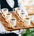 Bamboo Platter For Appetizers / Barbecue / Burger
