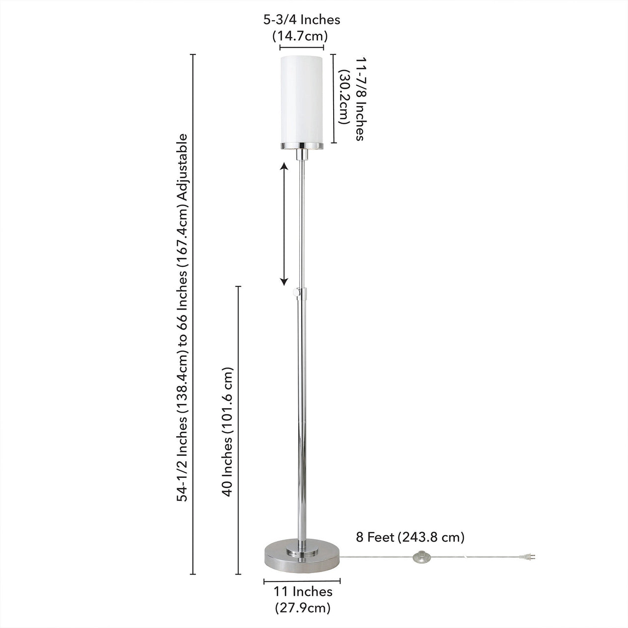 Nickel Torchiere Floor Lamp With White Frosted Glass Drum Shade