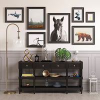 Thumbnail for Brass Arched Floor Lamp With Clear Glass Dome Shade