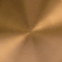 Thumbnail for Brass Reading Floor Lamp With Clear Transparent Glass Drum Shade