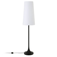 Thumbnail for Black Novelty Floor Lamp With White Frosted Glass Drum Shade