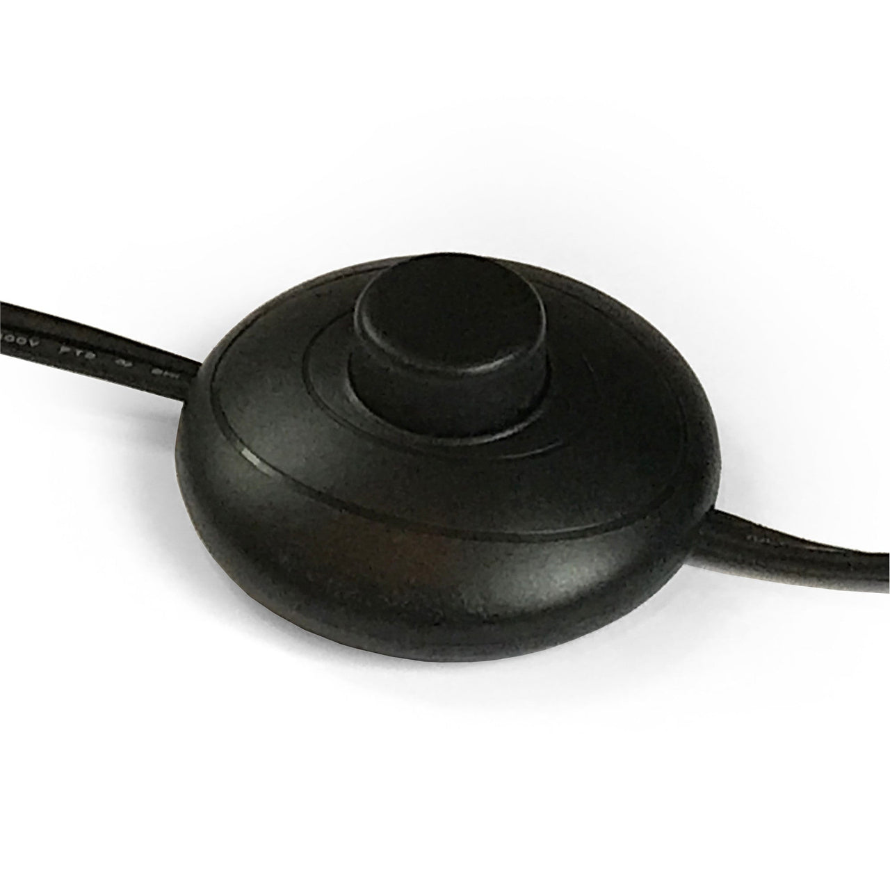Black Novelty Floor Lamp With White Frosted Glass Drum Shade